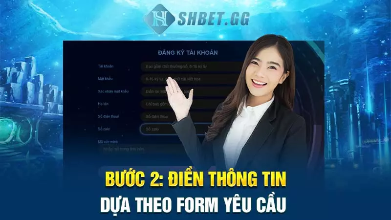 Link đăng nhập SV388 - Cập nhật mới nhất 2024 7 Bước 2: Điền thông tin dựa theo form yêu cầu